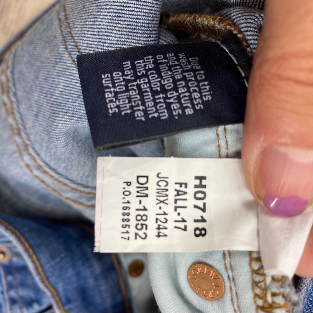 J. Crew 8” toothpick skinny jean Vista wash 28 - Picture 4 of 8